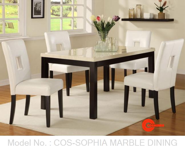 COS-SOPHIA MARBLE DINING SET